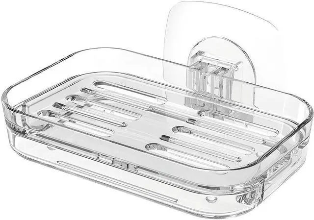 Main image of Adhesive Soap Dish for Shower Wall-Mounted Soap Holder for Bathroom