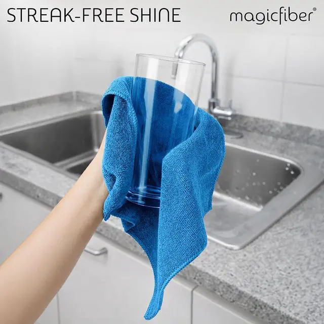 Alt view image 6 of 7 - MagicFiber Microfiber Cleaning Cloth, Rags & Dish Towels, 12pk, Large 13x11
