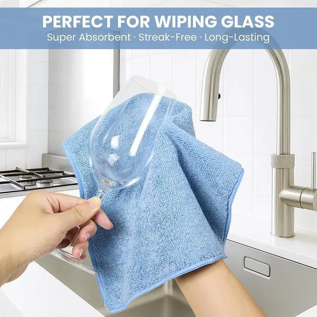 Alt view image 4 of 7 - SIFANGKE Microfiber Cleaning Cloth, 12 Pack Assorted Color Cleaning Rags for Housekeeping, Colorful Reusable Microfiber Towels for Car, Kitchen, Bathroom and Household Cleaning Supplies, 11.8"X11.8"