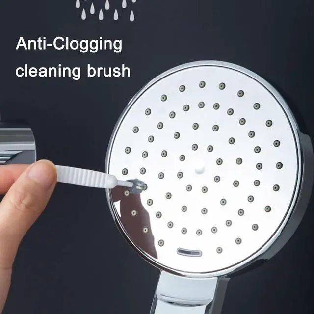 Alt view image 2 of 6 - 20 Pieces Shower Head Cleaning Brush for Small Hole, 2026 New Multifunctional Shower Head Cleaner Tool, Gap Hole Anti-Clogging Cleaning Brush for Showers Heads, Household Bathroom (White)