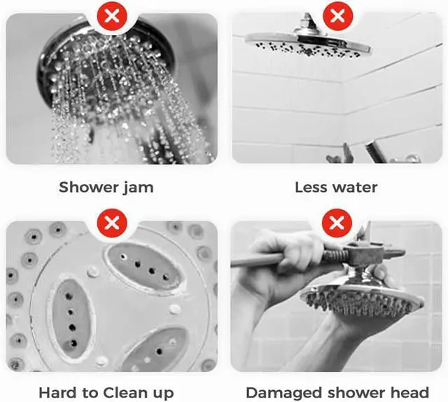 Alt view image 4 of 6 - 20 Pieces Shower Head Cleaning Brush for Small Hole, 2026 New Multifunctional Shower Head Cleaner Tool, Gap Hole Anti-Clogging Cleaning Brush for Showers Heads, Household Bathroom (White)