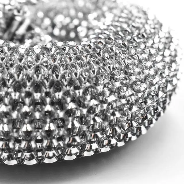 Alt view image 5 of 6 - HONGYUTAI 10 Pack Stainless Steel Sponges, Scrubbing Scouring Pad, Steel Wool Scrubber for Kitchens, Bathroom and More