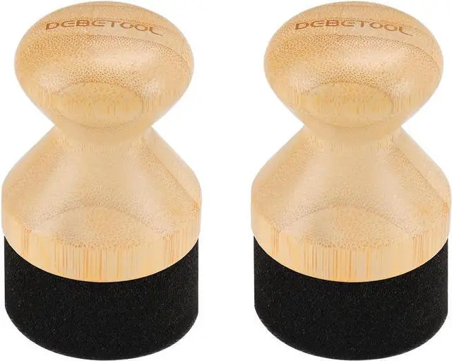 Main image of DEBETOOL 2-Pack Natural Bamboo Cutting Board Oil Wax Applicator