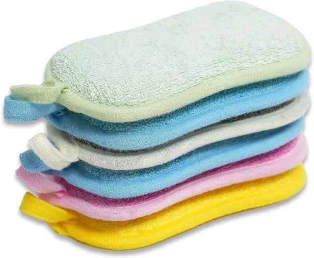 Main image of Dish Sponge Kitchen Sponges,Scrub Sponges,Double Sided Cleaning,Non Scratch,Ultra fine Fiber Wiping+Stainless Steel Wire to Remove Stubborn Stains,Durable Thickening (Large 6-Pack)