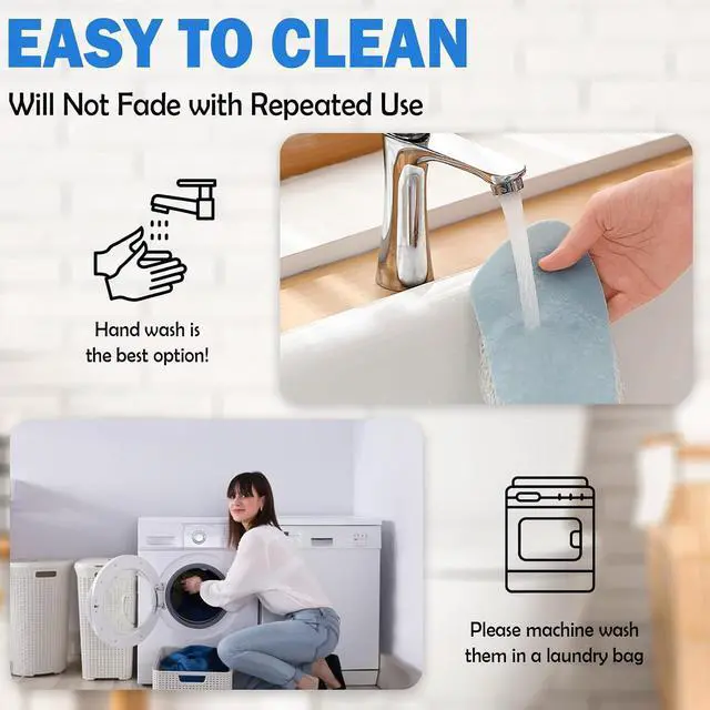 Alt view image 6 of 6 - Thin and Warm Toilet Seat Cover Pad Self-Adhesive, Adjustable and Cut-to-Fit, Comfortable and Easy to Clean, Perfect for Home Bathrooms (Blue)