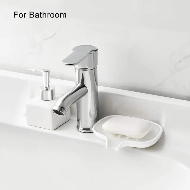 Alt view image 5 of 7 - Silicone Soap Dish for Bathroom,Bar Soap Holder for Shower,2 Pack White