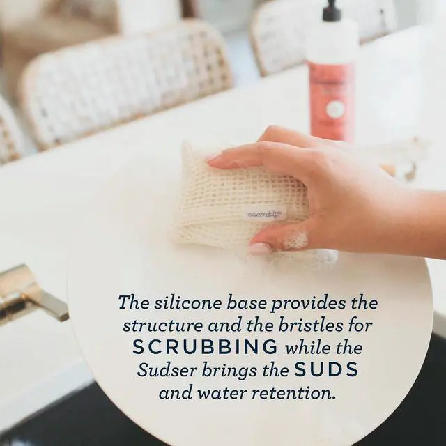 Alt view image 3 of 5 - Esembly GoTwo Dish Sponge Scrubber Set