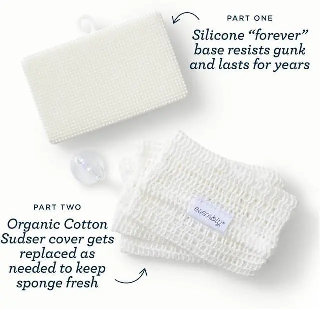 Alt view image 4 of 5 - Esembly GoTwo Dish Sponge Scrubber Set