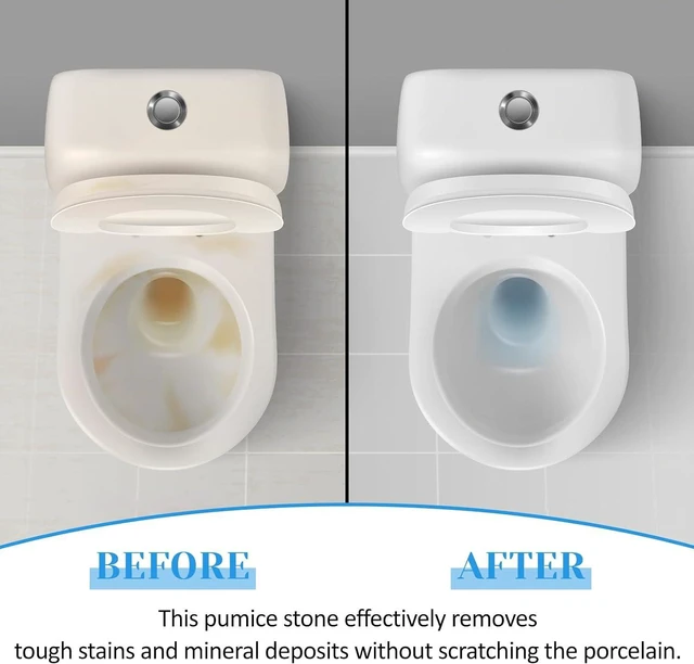 Alt view image 6 of 7 - 4 Pack Toilet Pumice Stone with Handle,Pumice Stone Toilet Bowl Cleaner
