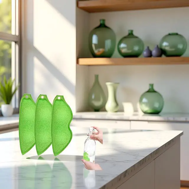 Alt view image 6 of 7 - Multipurpose Bean Shaped Sponge Set - 3 Pack Heat Resistant Bottle & Internal Cleaning Sponges - Reusable entreprises Bottle Cleaning Tools