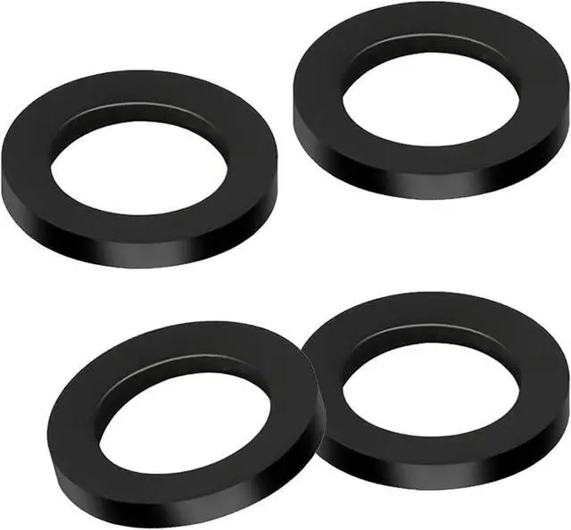 Main image of 4 Pack Shower Head Gasket, 3/4" Rubber Washer for 1/2" Fixed Shower Head/Handheld Shower Hose Connector, Creates A Seal to Prevent Leakage