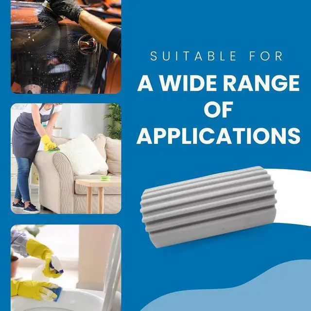 Alt view image 6 of 7 - Gadgetime USA Damp Clean Duster for Cleaning - Reusable Household Duster Sponges for Cleaning Blinds, Glass, Baseboards, Vents, Mirrors, Cobweb, Glass, Tiled Walls, Fans & Furniture