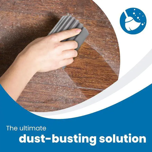 Alt view image 2 of 7 - Gadgetime USA Damp Clean Duster for Cleaning - Reusable Household Duster Sponges for Cleaning Blinds, Glass, Baseboards, Vents, Mirrors, Cobweb, Glass, Tiled Walls, Fans & Furniture