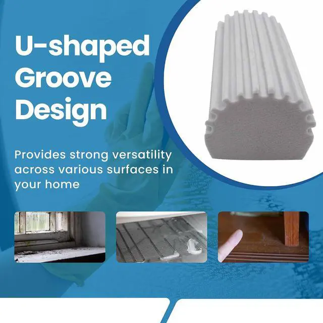 Alt view image 5 of 7 - Gadgetime USA Damp Clean Duster for Cleaning - Reusable Household Duster Sponges for Cleaning Blinds, Glass, Baseboards, Vents, Mirrors, Cobweb, Glass, Tiled Walls, Fans & Furniture