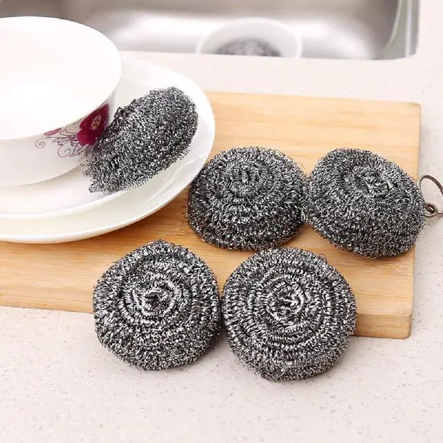 Alt view image 6 of 7 - KTOJOY 6 Pack Stainless Steel Wool Scrubber, Scouring Pads