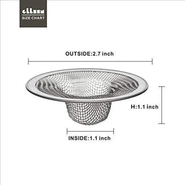 Main image of Sink Strainer,Drain Hair Catcher for Bathroom Bathtub Drains(2.75" / 1")