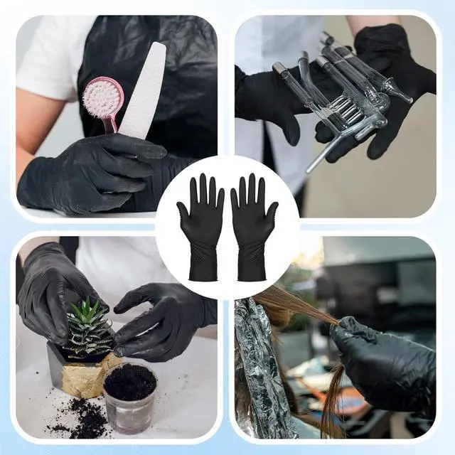 Alt view image 7 of 7 - SynHHergyx Hair Color Gloves, 2 Pairs Reusable Rubber Gloves Hair Dye Glove