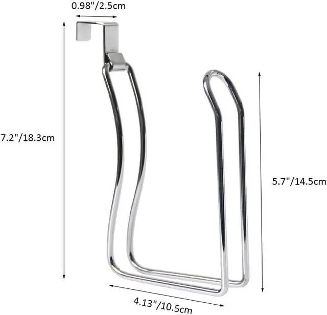 Alt view image 4 of 7 - Bathroom Toilet Paper Holder Premium Rustproof Wall Mounted Toilet Roll Holder for Washroom Kitchen Bathroom (Silver)