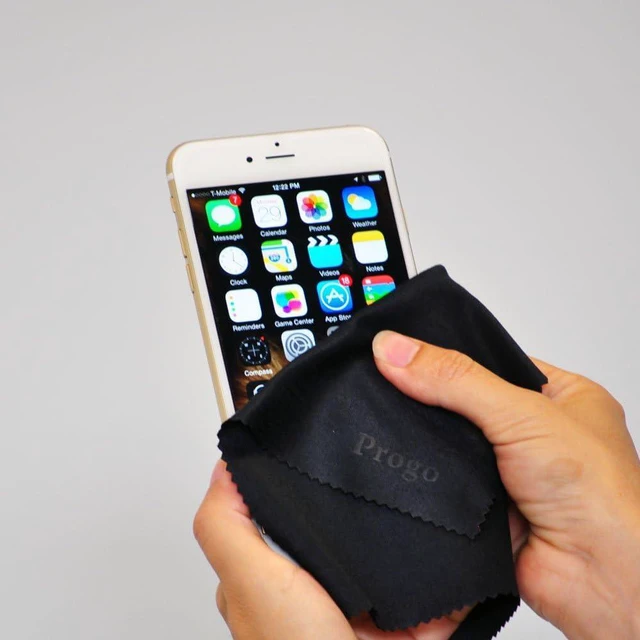 Alt view image 2 of 7 - 6 Pack Progo Microfiber Cleaning Cloth - for Screens, Camera Lenses, Glasses, iPad, Tablet, iPhone, Cell Phone, Laptop, LCD TV Screens and Any Other Delicate Surface.
