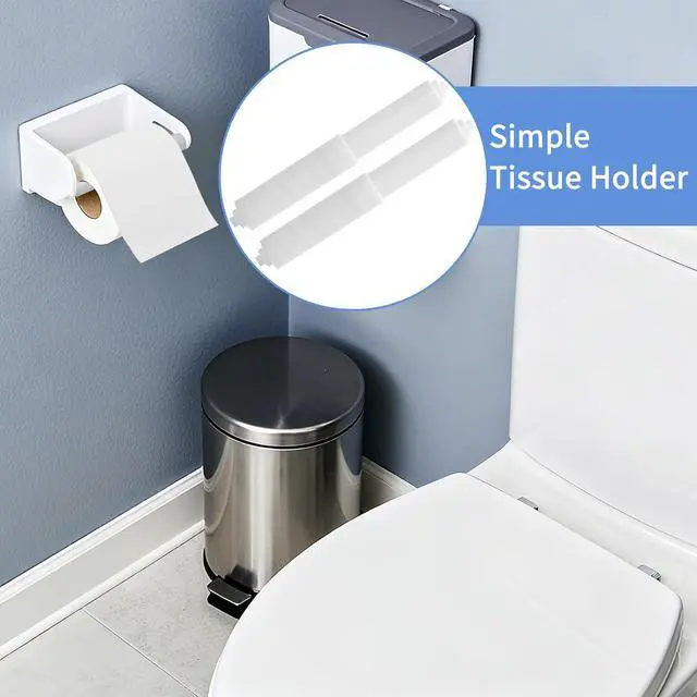 Alt view image 4 of 7 - 4 Pcs Spring Loaded Toilet Paper Holder,Tissue Holder for Toilet