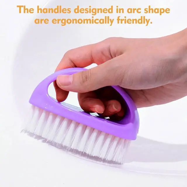 Alt view image 4 of 7 - 2 Pack Small Stiff Bristle Scrub Brushes