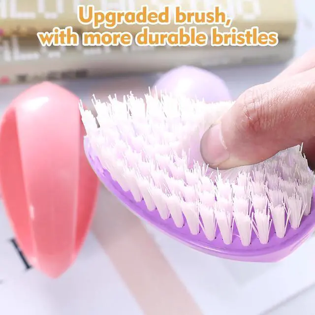 Alt view image 5 of 7 - 2 Pack Small Stiff Bristle Scrub Brushes