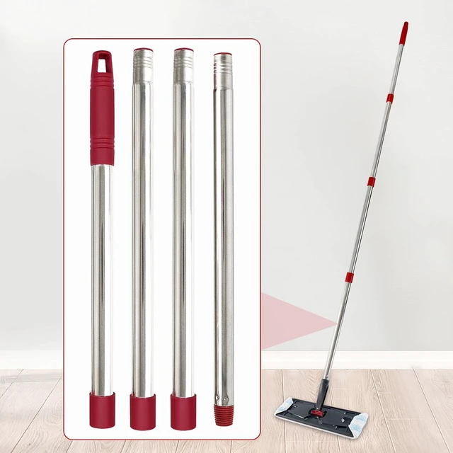 Alt view image 4 of 7 - Mop Handle for Ocedar, Mop Handle for O Cedar, Spin Mop Replacement Handle for O Cedar, 4 Section 30" to 58" Mops Handles for Cedar Spin Mops & H2pro Flat Mop