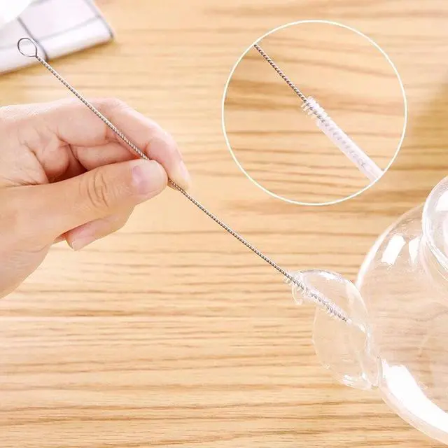 Alt view image 6 of 6 - Straw Cleaner Brush Extra Long 12 inch, 10 PCS Straw Cleaner Brush Bristles Diameter (4+8+10+12+16mm) for Cleaning Straws, Pipe, Sippy Cup and Bottle