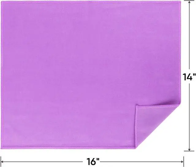 Alt view image 7 of 7 - HOMEXCEL Glass Cleaning Cloths 6PK, Streak Free Towel for Windows, 14x16in