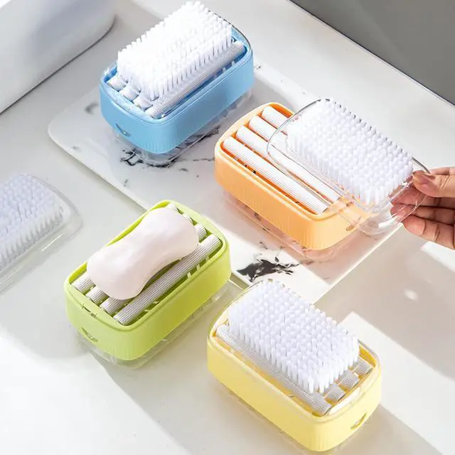 Alt view image 4 of 7 - Multifunctional Foaming Soap Box for Soap Holder,Laundry Cleaning Brush