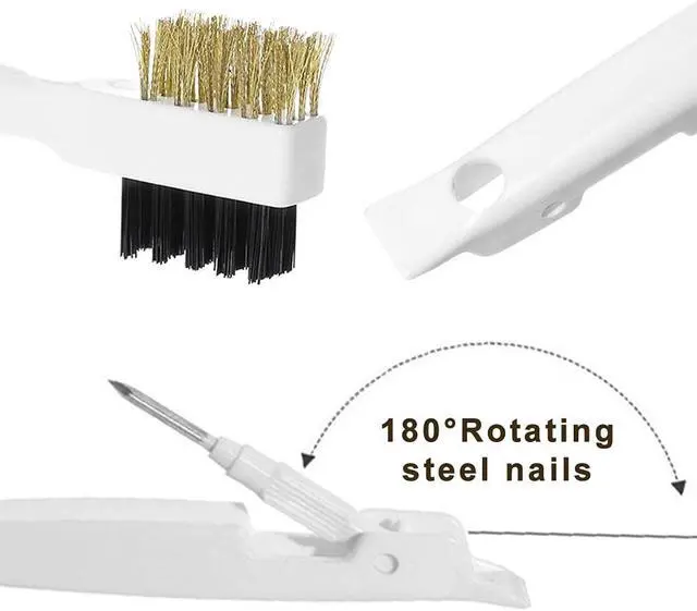 Alt view image 5 of 7 - Gas Stove Brass Wire Stiff Bristles Brushes Rust Cleaner for Kitchen Grease Grime Pot Pan