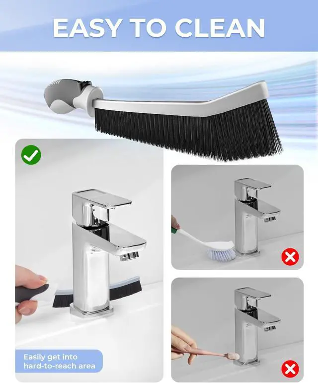 Alt view image 5 of 7 - CLEANGOR Crevice Cleaning Brushes, Scrub Brushes for Hard to Reach Space