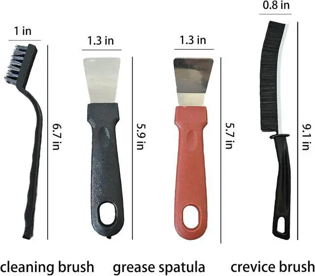 Alt view image 2 of 7 - 7 Pcs Multi-Purpose Crevice Cleaning Brush Tool for Stubborn Kitchen Grease Stains, Bathroom Crevices, Window Gutters, Tiles and Faucets