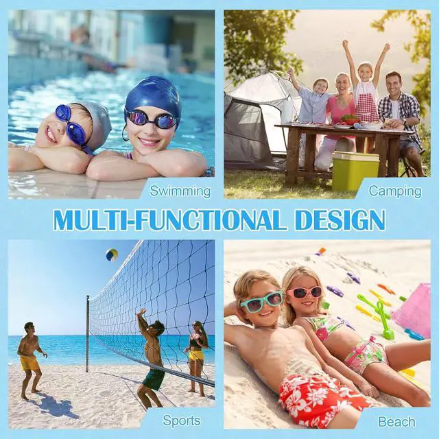Alt view image 7 of 7 - Large Microfiber Beach Towel, Blue Shark Sand Free Beach Towel for Travel