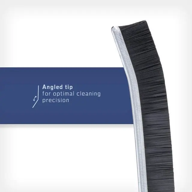 Alt view image 3 of 6 - Grout Cleaner Scrub Brush Deep Tile Joints - Stiff Angled Bristles for Showers, Bathtubs, Kitchens - Multi-Surface All-Around Household Cleaning Tool