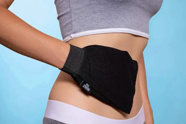 Alt view image 3 of 7 - Bronze Tan Self Tan Remover Mitt and Exfoliating Glove for Sunless Tanning