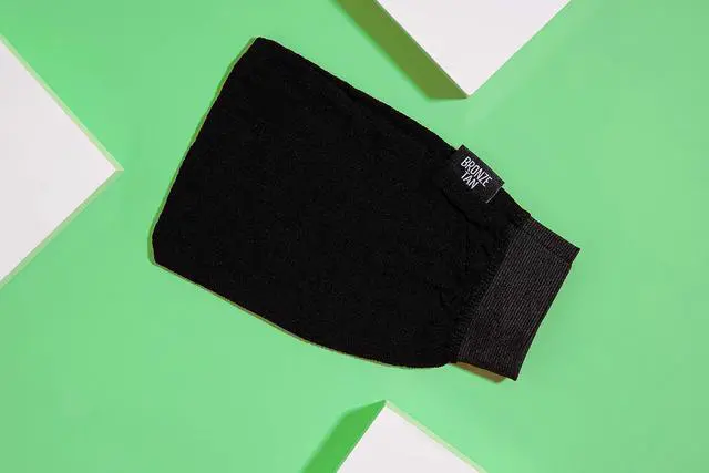 Alt view image 7 of 7 - Bronze Tan Self Tan Remover Mitt and Exfoliating Glove for Sunless Tanning