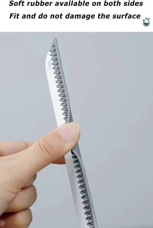 Alt view image 3 of 7 - All-Purpose Mini Soft Rubber Window Squeegee Window Scrubber Scraper Glass Cleaning Squeegee Tool for Glass,Shower Door,Mirrors,Bathroom,Kitchen Countertops,Car Windshield (1)