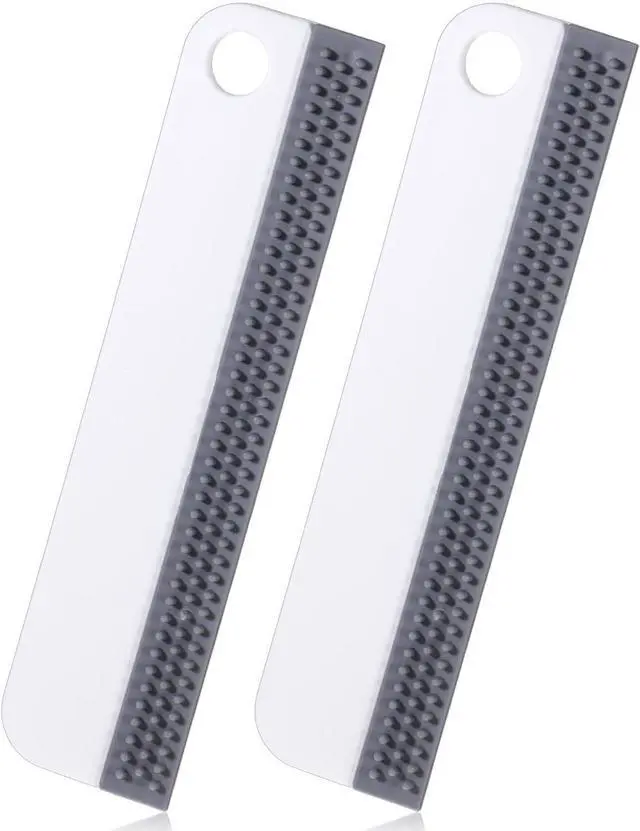 Main image of 2 PCS All-Purpose Small Rubber Squeegee, Soft Silicone Mini Squeegee for Shower Glass, Kitchen Sink Squeegee for Kitchen Countertops, Mirror, Bathroom, Glass, Car Windshield