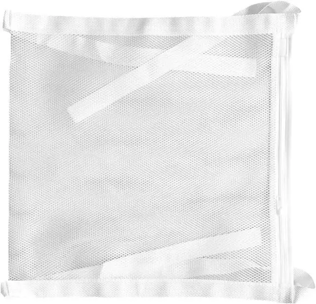 Alt view image 4 of 7 - Shoe Drying Bag, Reusable Sneaker Drying Mesh Bags, Laundry Bag with Zipper Strap for Washing Machine, Shoes, Clothing, for Most Dryers Door(COLOR:white)