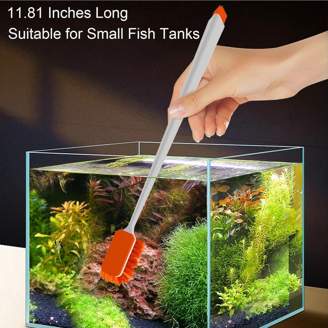 Alt view image 2 of 7 - Vimvins Small Fish Tank Cleaner - Algae Scraper for Glass Aquariums - Aquarium Brush & Scrubber Tool Adapted for Cleaning Glass and Acrylic Aquariums.
