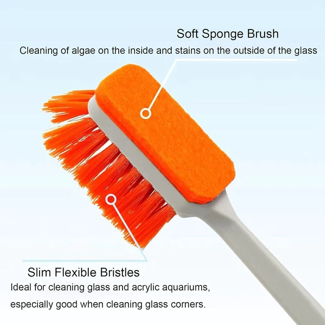 Alt view image 6 of 7 - Vimvins Small Fish Tank Cleaner - Algae Scraper for Glass Aquariums - Aquarium Brush & Scrubber Tool Adapted for Cleaning Glass and Acrylic Aquariums.