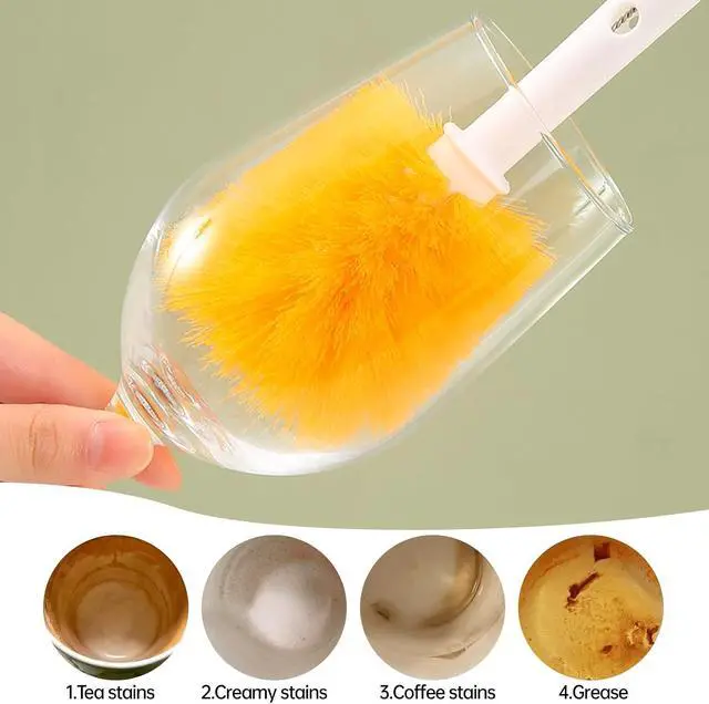 Alt view image 5 of 7 - Baby Bottle Brush Cleaner,5 in 1 Water Bottle Cleaner Brushes for Cleaning