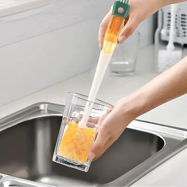 Alt view image 7 of 7 - Baby Bottle Brush Cleaner,5 in 1 Water Bottle Cleaner Brushes for Cleaning