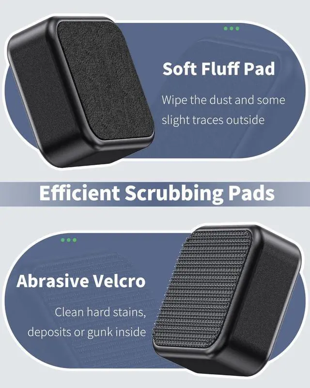 Alt view image 6 of 7 - Pawfly Aquarium Magnetic Brush Fish Tank Glass Cleaner 1 Inch Mini Stain Scrubber Pads Aquarium Cleaning Tool for 1/5 Inch Thick Fish Tank up to 10 Gallons (Non-Floatable)