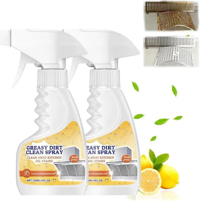 Main image of Kitchen Heavy Duty Cleaner Spray,All-Purpose Oil Stain Cleaner,Kitchen Remover Degreaser Spray,Foam Cleaner,Dissolve Grease & Oil Stains,Bathroom Cleaning(2pcs)
