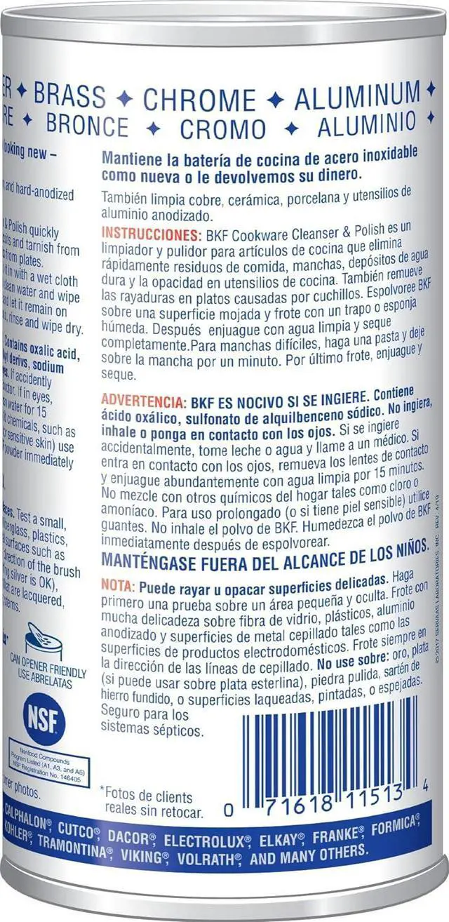 Alt view image 3 of 3 - Bar Keepers Friend Superior Cookware Cleanser & Polish | 12-Ounces | 1-Unit