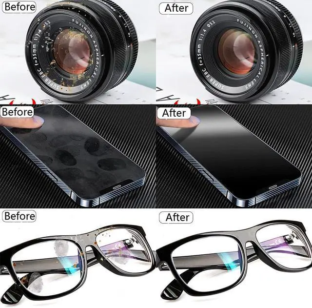 Alt view image 7 of 7 - 15 Pack Glasses Cleaning Cloths - Glasses & Eyeglass Cleaner Wipes|Lens Cleaning Wipes for Mobile Phones, Watches, Screens and All Delicate Surfaces(7 "x 6")