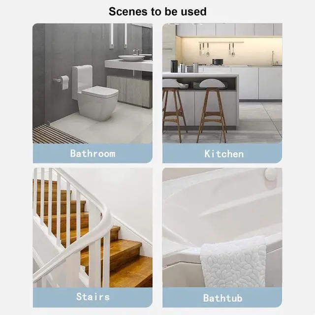 Alt view image 7 of 7 - 24Pcs Non-Slip Shower Stickers Safety Bathroom Tubs Sticker with Scraper for Shower Room Pools Stairs Steps Ladders(12Pcs 7.87in+12Pcs 15in) (12Pcs 7.87in+12Pcs 15in)