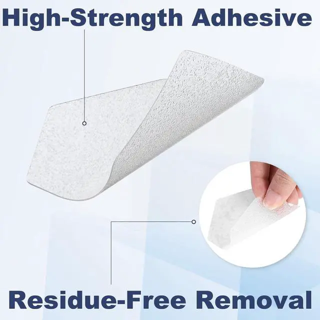 Alt view image 3 of 7 - Gecork 28PCS Anti-Slip Shower Stickers with Scraper, Clear, Hexagonal